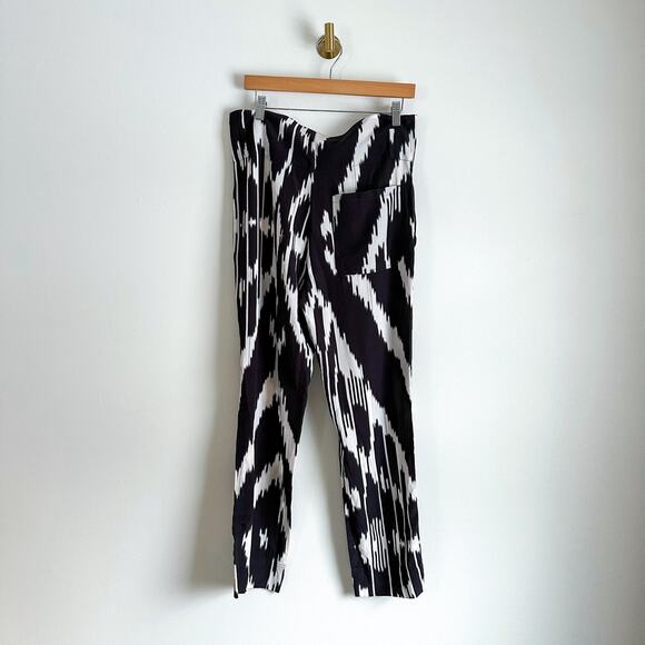 Theory Gunilla Interlace Ikat Silk Pants Multi 6 $355 - Picture 4 of 12